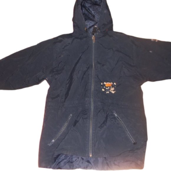 Blue Hooded Jacket Boy Size 8 - Picture 1 of 1
